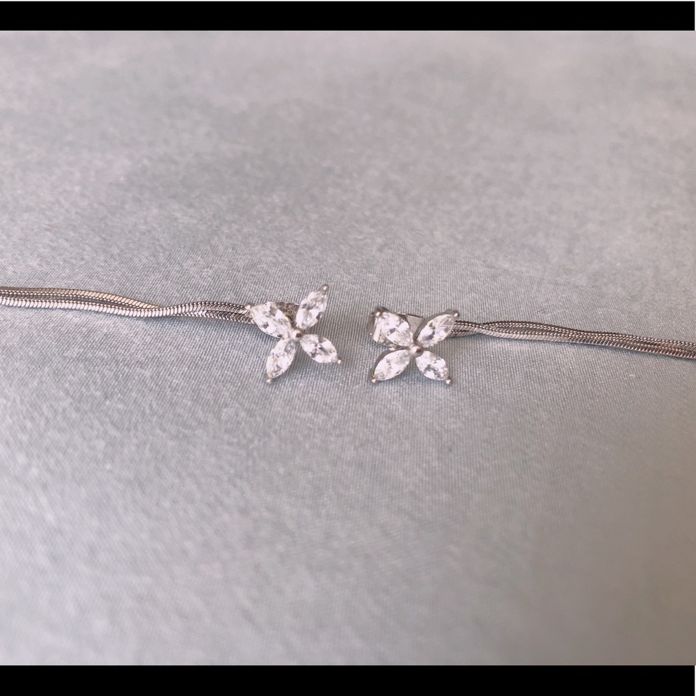 Sterling silver earrings/ ear-drops